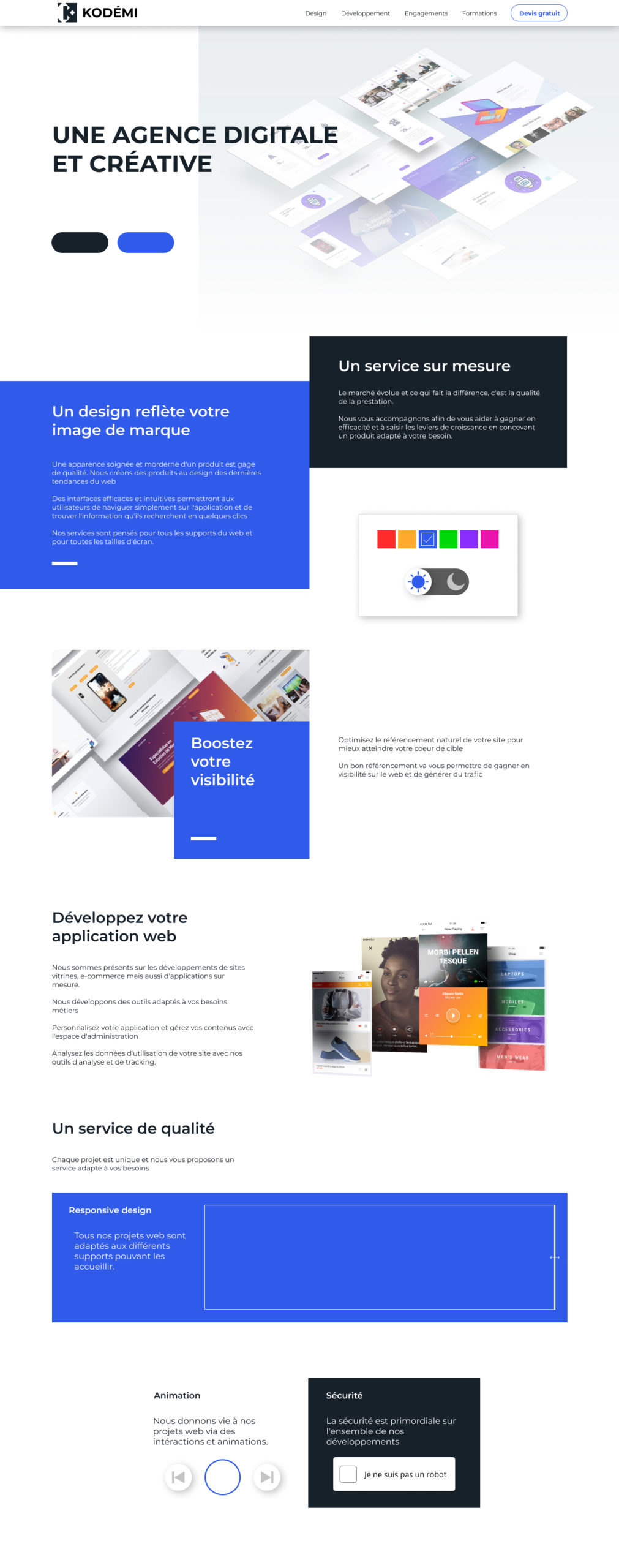 Landing page light